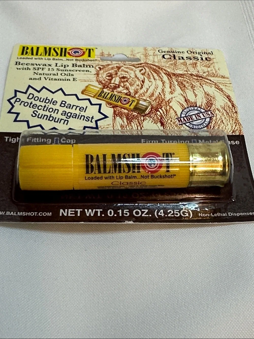 Classic Beeswax Lip Balm SPF 15 - Yellow